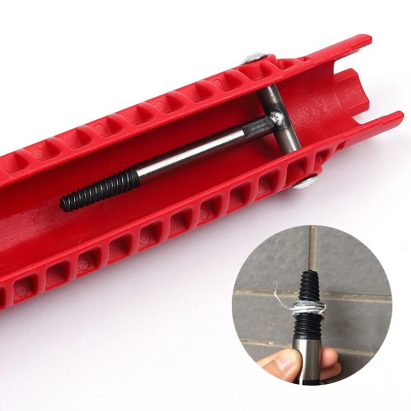 8 In 1 Kraan En Wastafel Installer Multifunctionele Wrench Tool Voor Keuken Badkamer Waterleiding Extra Lange Ontwerp Wrench gereedschap