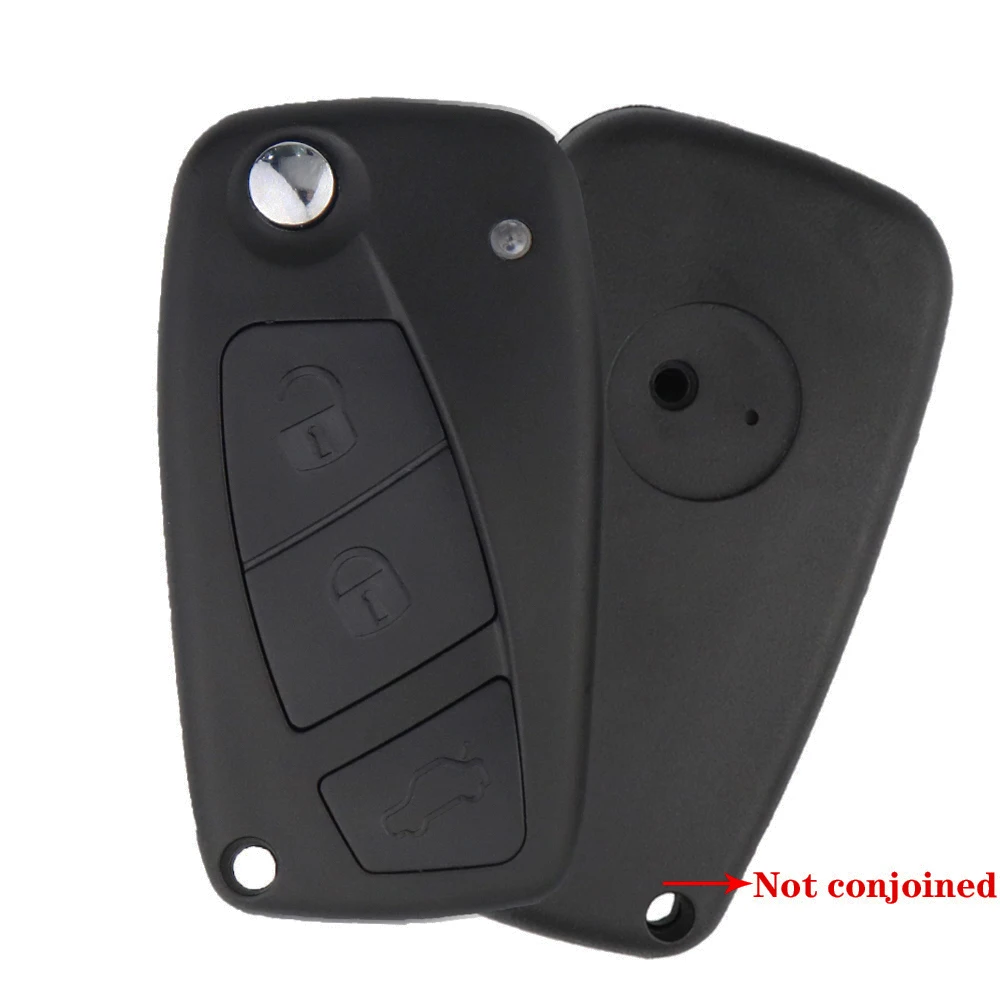 YIQIXIN For Fiat 500 Punto Ducato Stilo Panda EVO Bravo Doblo Iveco Qubo Idea Remote Car Key Shell Case Black Flip Key Fob Blade