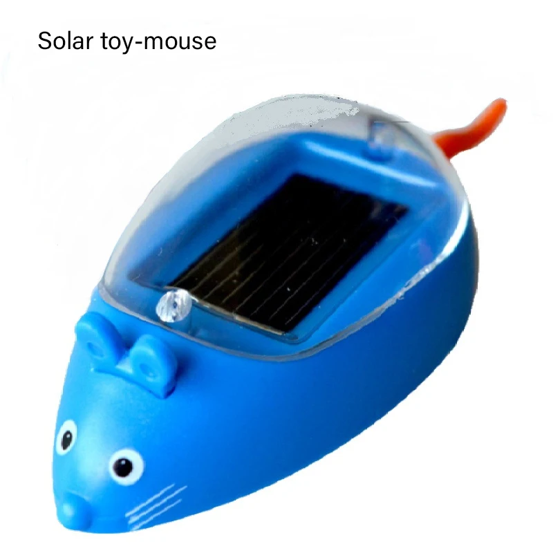 Solar toy car mouse Creativity Solar charging simulation mini mouse model Power Energy Solar playing fun gift children kids boys