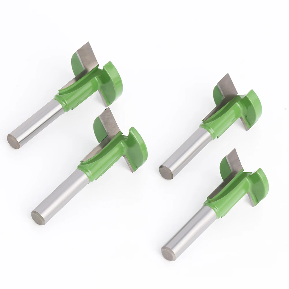 1-4PCS Set 8mm Shank T-Slot Router Bit Straight Edge Slotting Milling Cutter Cutting for Wood Woodworking Handle