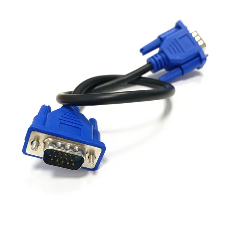 VGA Male to Male HDTV Cable VGA computer tv display signal short cable 0.3m/0.5m/1.3m