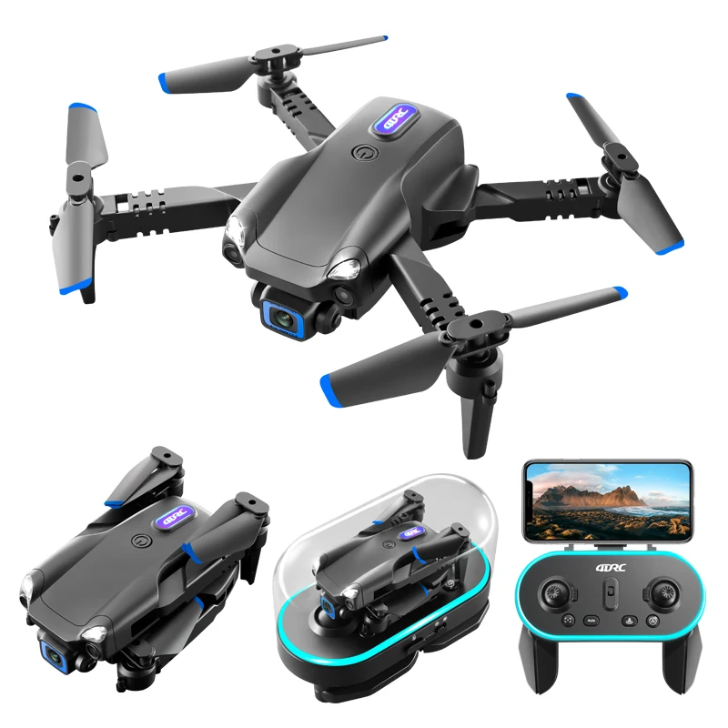 New Mini Drone V20 6K HD Camera RC Helicopter Quadrocopter One-Key Return FPV Follow Me Foldable Quadcopter boy\'s Toys Gift