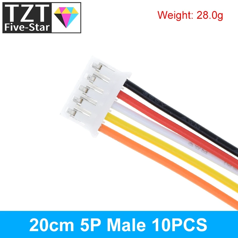 10 Stück 5 Paar Micro JST PH 2.0 2P 3P 4P 5P 6PIN Stecker-Buchsen-Verbinder mit Kabeln 20CM+20CM für Arduino MP3 – Detail 23