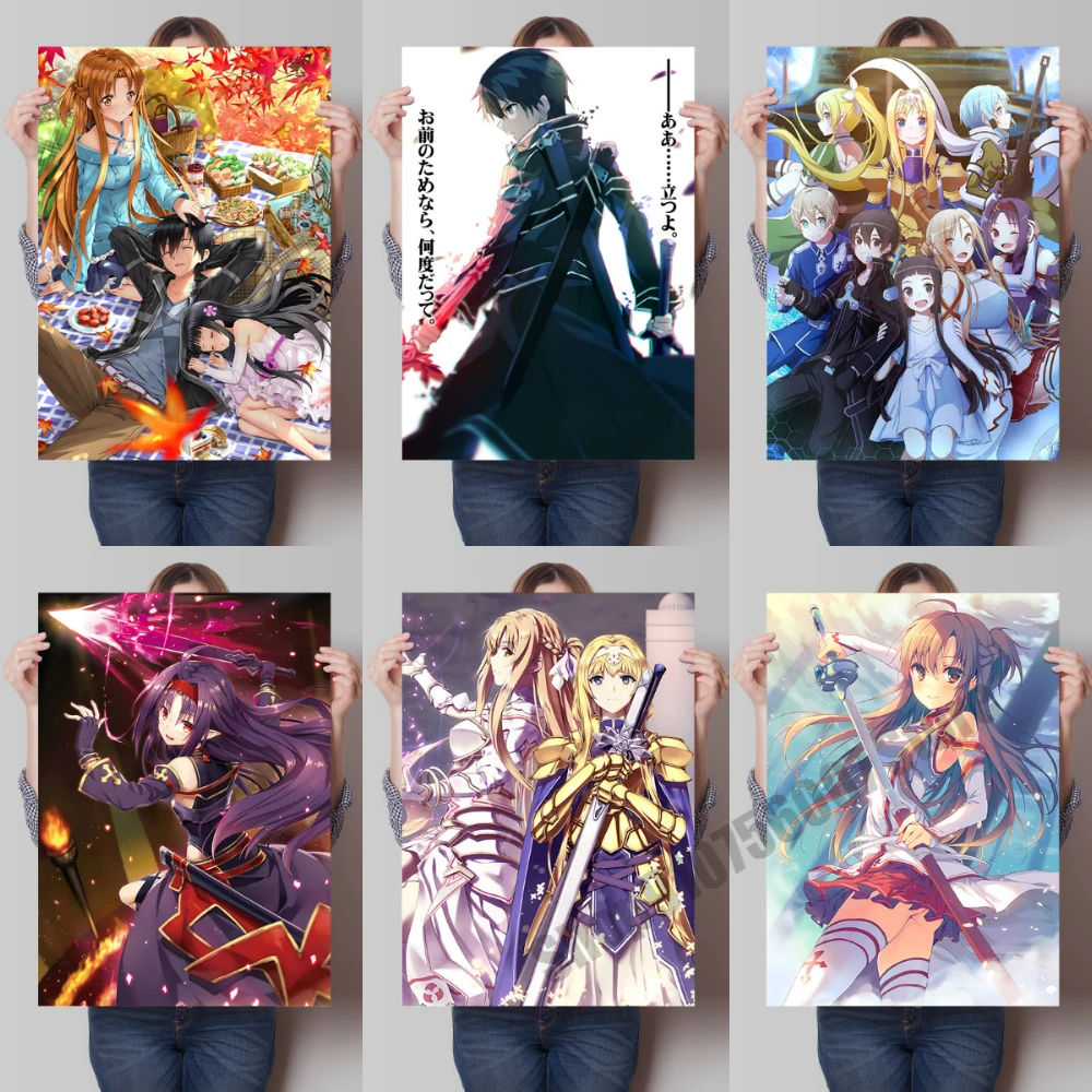 DIY 5D Diamond Painting Sword Art Online Anime Full Round Mosaic Diamond Embroidery Cross Stitch Kits Home Decor Gift