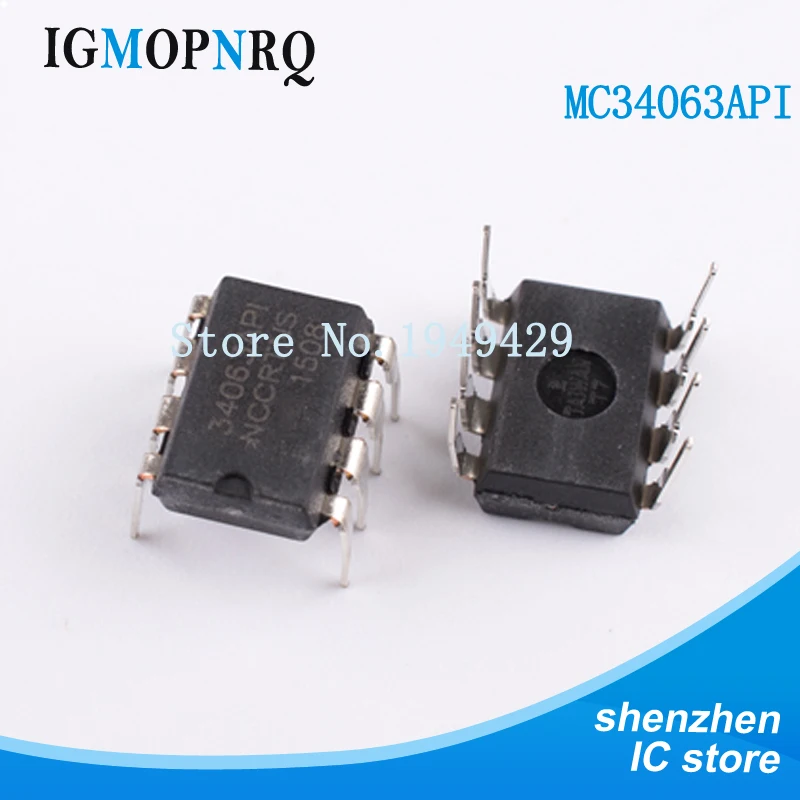 10PCS/Lot MC34063 MC34063A MC34063API 34063 DIP-8 Power Chip New Wholesale