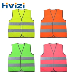 Kids Reflective Safety Vest School Children Training Breathable Vest High Visibility Reflective Strips