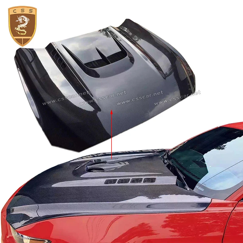 

Carbon Fiber Engine Hoods Cover For Ford Mustang 2015 2016 Fiber Car Front Bonnet Hood Cover