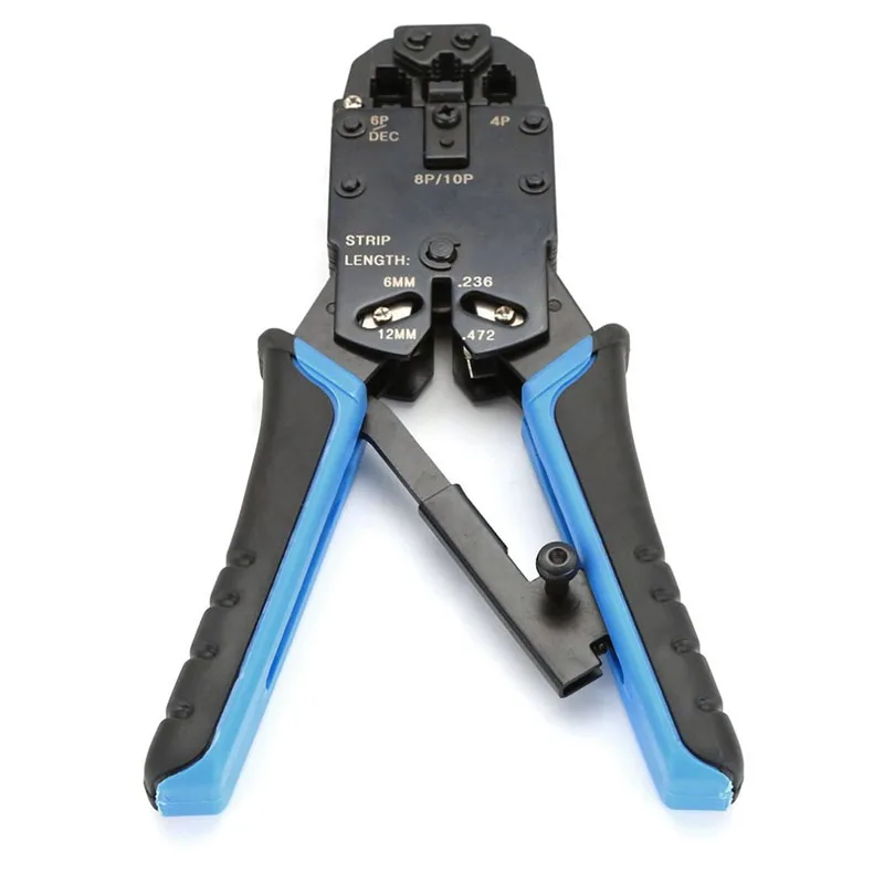 Multi-Function Cable Clamp 10P10C Crystal Head Cable Clamp 10 Core Crimping Pliers Crimping Tool Network Repair Tool