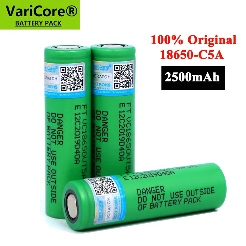 VariCore VTC5A 2600 мАч 18650 Литиевая батарея 20 А 30 А Разряд 18650VTC5 батареи