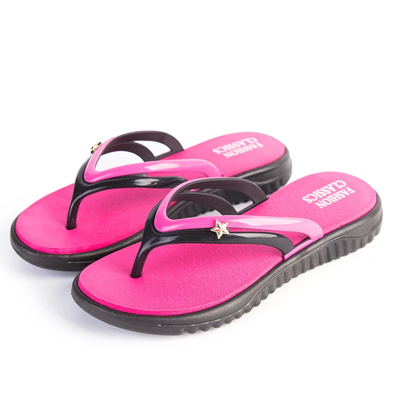 Summer Women's Shoes 2021 New Antiskid Fashion Hard Outdoor Leisure Beach Swimming Slippers Indoor Walking Flip Flop