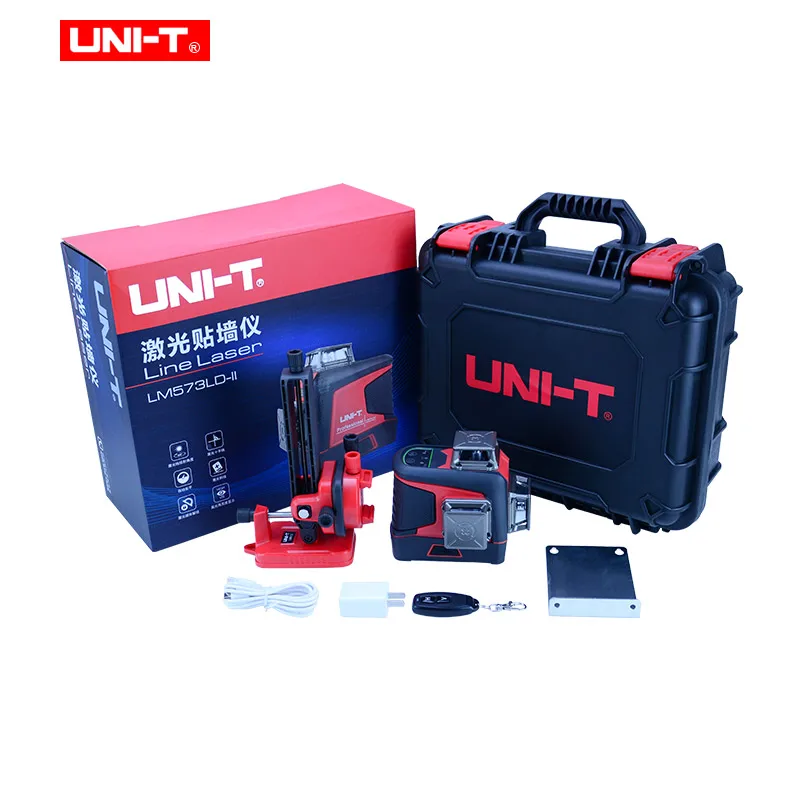 UNI-T Green Laser Level 30m/40m 3D 8/12/16 line Self-Leveling/manual mode 360 Horizontal Vertical Cross Tester Line Marker