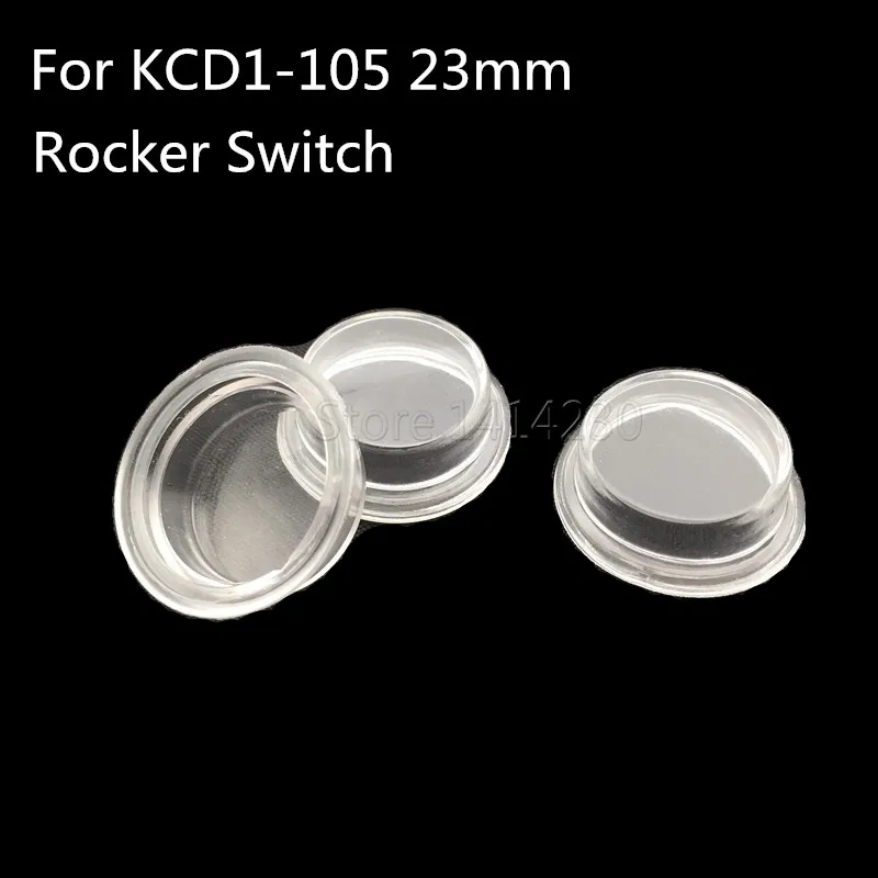 10Pcs KCD1-105 Big Round Transparent Waterproof Cap Waterproof Cover is Suitable For The Diameter 23mm Rocker Switch