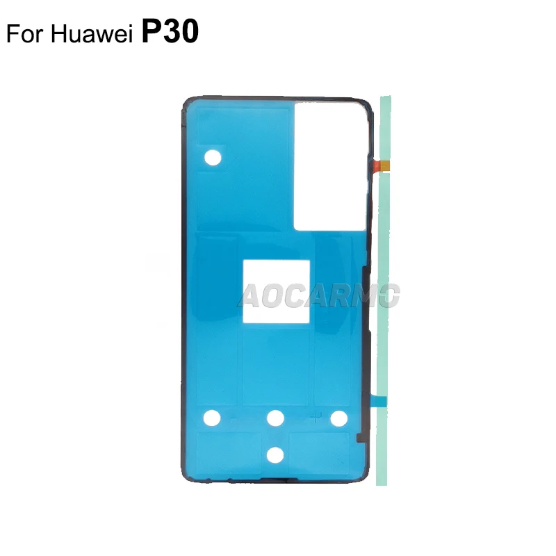 Aocarmo For Huawei P30 / P30 Lite / P30 Pro  / Nova 4e Back Battery Cover Adhesive Rear Door Frame Glue Tape Sticker Replacement