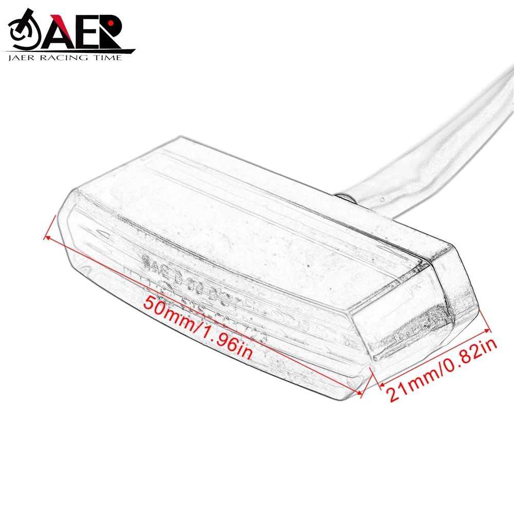 Universal 12V Motorcycle Rear Brake LED Tail Stop Light Lamp for Dirt Taillight Rear License Plate Light Decorative Lamp