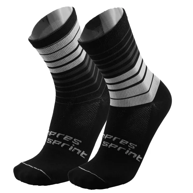 2018 COMPRESSPRINT Men Cycling Socks High Elasticity Soft Sports Socks Deodorization Breathable For compression socks