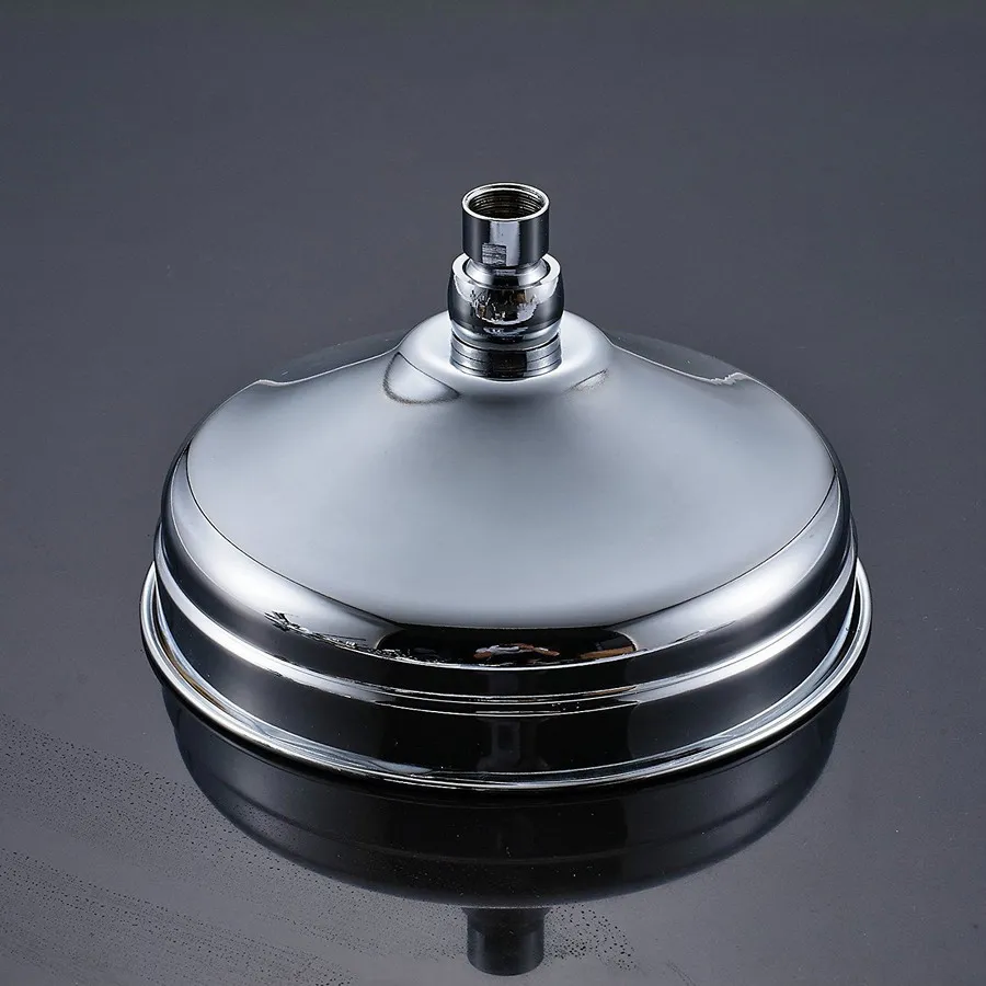 Cabeça de chuveiro de alta qualidade, polido, cromado, 20cm, latão, banheiro, chuveiro, 8 polegadas