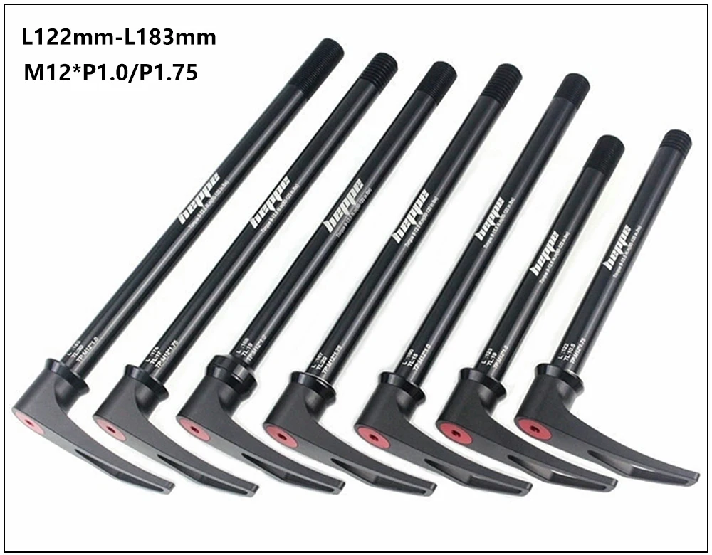HEPPE MTB Rennrad Steckachse Vorderradgabel Welle Spieß 12x100 12x110 Hintere Steckachse 12x142 12x148 Schnellspanner M12xP1.0/1.5/1.75 – Detail 25