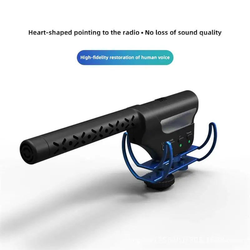 CELLA CITY – Microphone professionnel à condensateur, caméra SLR avec moniteur, prise d'enregistrement, filaire