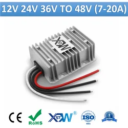 XWST Non-isolated DC to DC Module 12V 24V 36V to 48V 7A 8A 10A 15A 20A Step up Boost 48 Volt dc Voltage Power Converter IP76