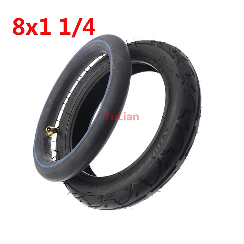 8X1 1/4 Pneumatic Tire Inner Tube And Outer Tyre for Mini Electric Scooter Baby Carriage Wheel Replacement Parts