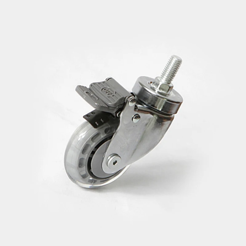 3 Inch Muted Furniture Medical Bed Chair Caster Hospital Universal Wheel Brake Industry Intrument Equipment Part