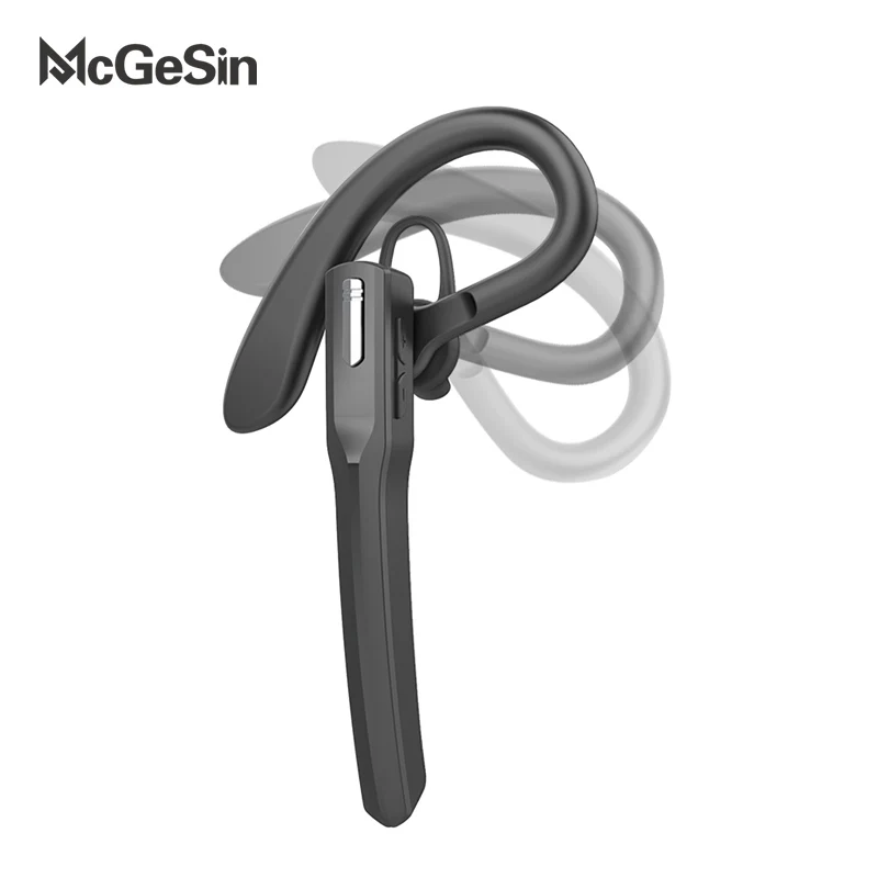 McGeSin Wireless Bluetooth Headset Business Hands Free Headphones V5.0 Earphones IPX4 Waterproof Sport Earbuds With Microphone