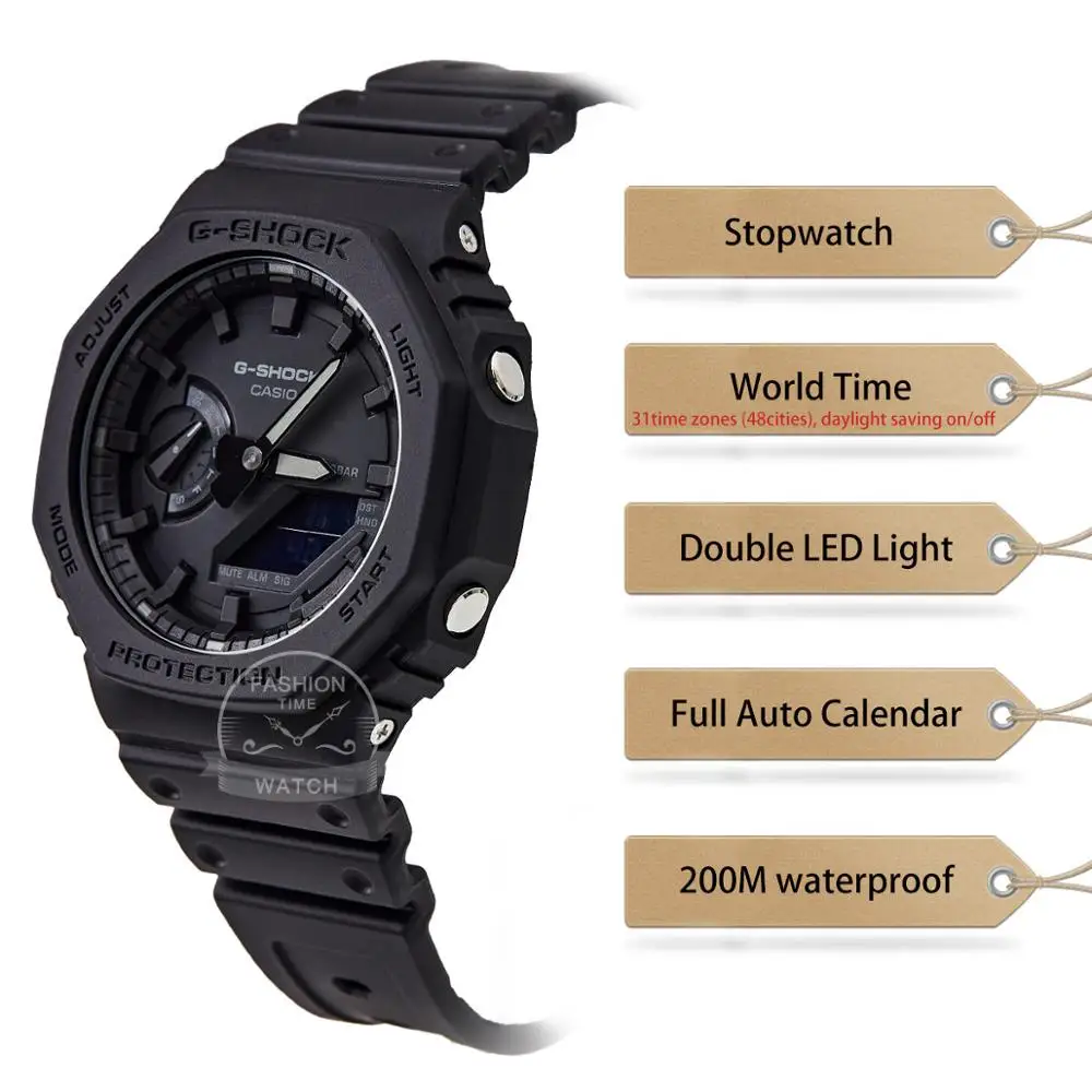 Casio montre g choc ultra-mince hommes Clockwatch top luxe ensemble LED militaire Chronographe hommes regardent relogio numérique montre étanche