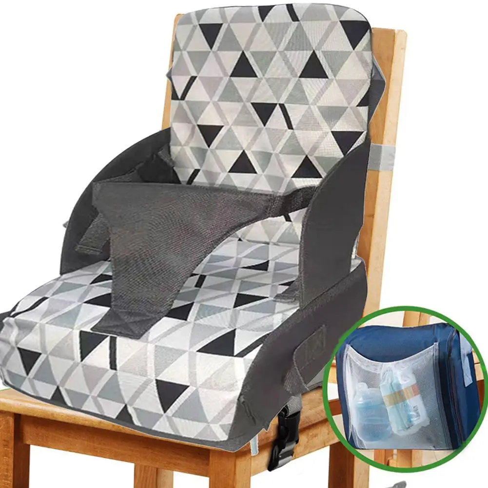 Baby Chair Booster Seat Verstelbare Verhooging Rugleuning Kussen Verstelbare Draagbare Baby Zitkussen Zachte Spons Zitkussen