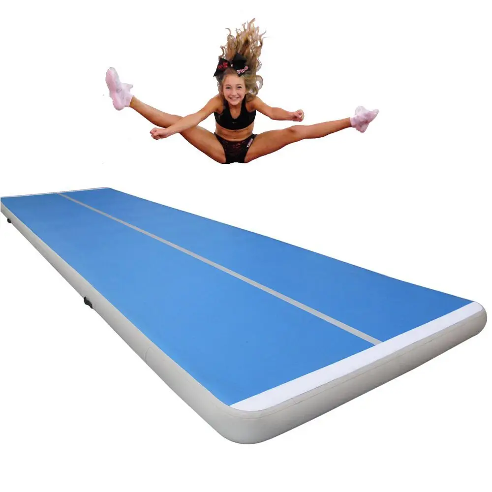 Free Shipping 12m Gymtastic Professional Air Track Inflatable Gymnastics Tumbling Mat Practice Gymnastics, Cheerleading