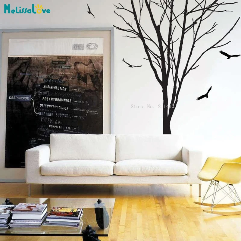 Harsh Winter Tree Wall Stickers Create a Unique Atmosphere From Amazing Decals Self-adhesive Simple Characterization YT5456