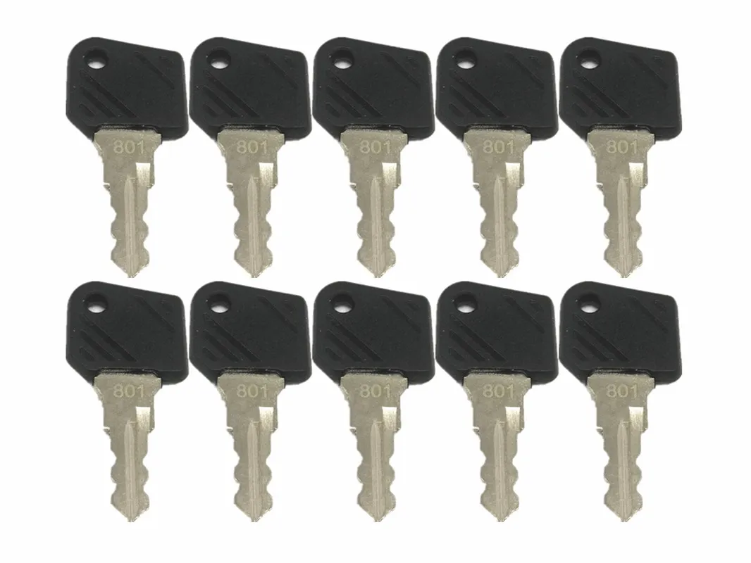 10pc Ignition Key 801 Forklift High Lift Truck Ant Linde Key