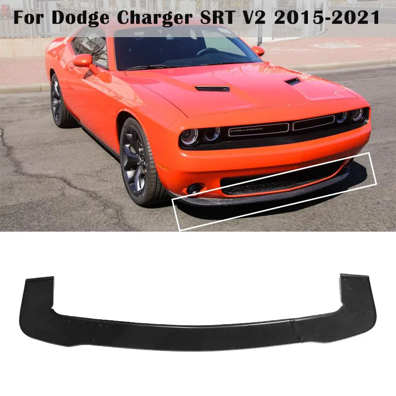 

Car Front Bumper Lip Spoiler Splitter Carbon Fiber For Dodge Charger SRT V2 Style2015-2021 Bumper Lip Diffuser Cover Protector