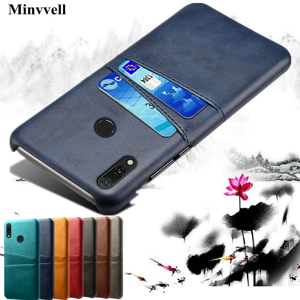 

Case For Huawei Y9 2019 Y7 Y6 Pro 2019 P Smart Plus Card Slot Cover PU Leather+PC Cases For Huawei magic 2 Nova 4 4e 3