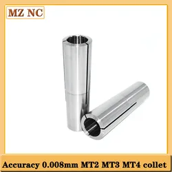 1pcs thread M12 MT3 collet d=3 4 5 6 8 10 12 14 16 18 20mm morse taper 3# spring collet  MT2 thread M10 inche 3/8 16unf 1/4 1/8