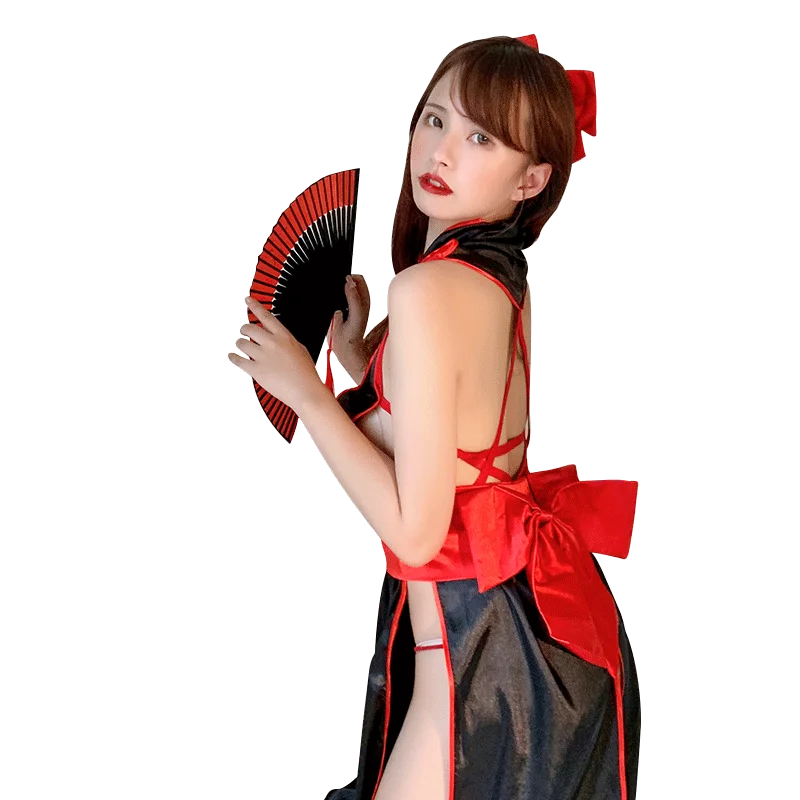 

Women Sexy Lingerie Imitation Cheongsam Style Perspective Outfit Sex Costumes Roleplay Cosplay Dress Couple Romantic Erotic Clot