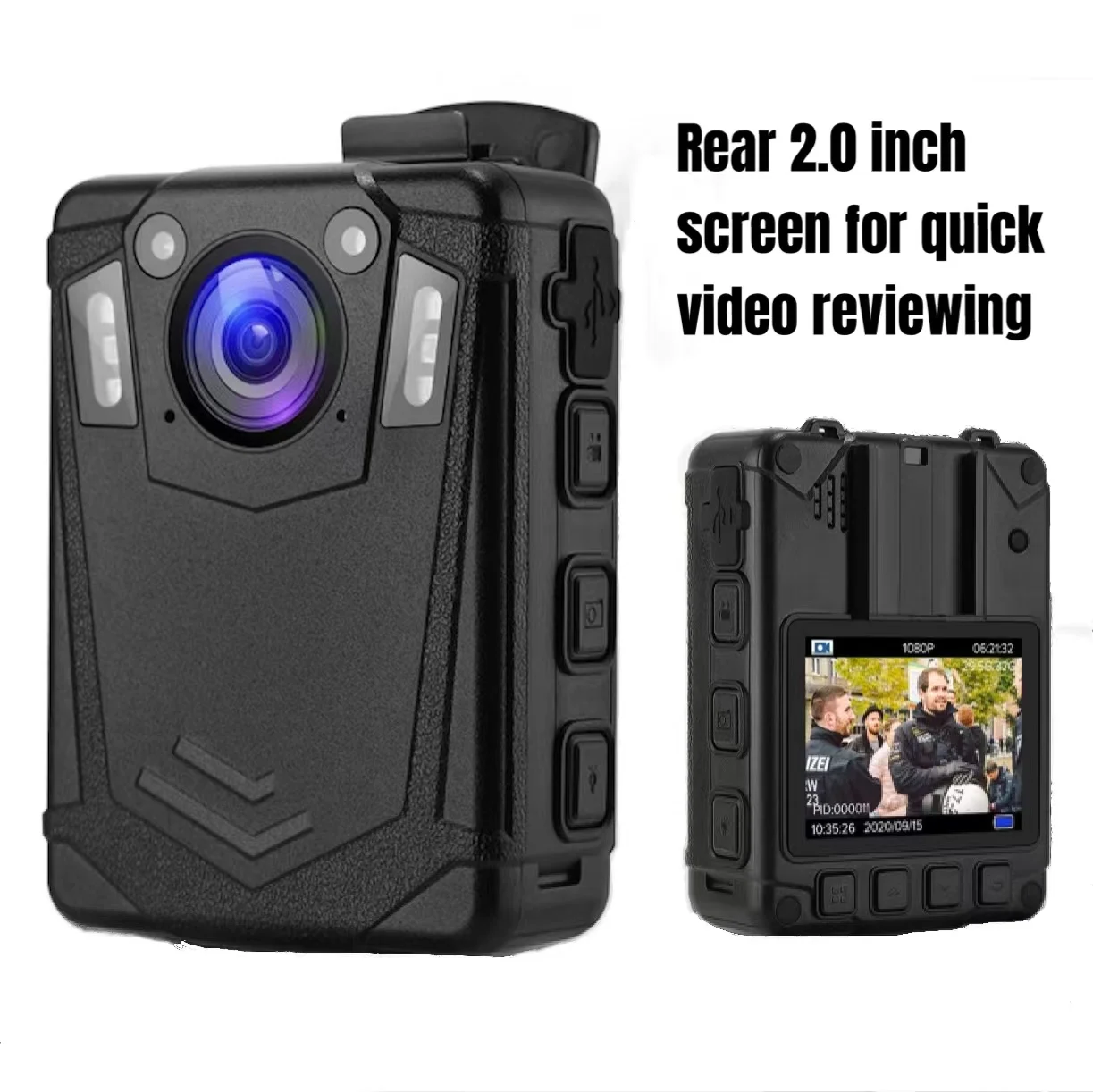 Sharpwitness Night Vision FHD 1080P Body Wearable Camera Portable Video and Audio Recorder Used by Police and Security Guardian