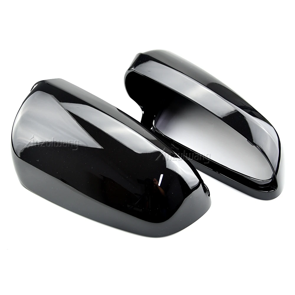 

Rearview Mirror Car Side Door Rearview Side Mirror Cover Cap For Audi A3 A4 B7 A6 C6 S6 B7 Bright black Replacement Style