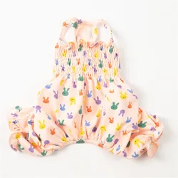 Pets Products Supplies Clothes Cute Rabbit Pattern Jumpsuit For Small Puppy Dogs