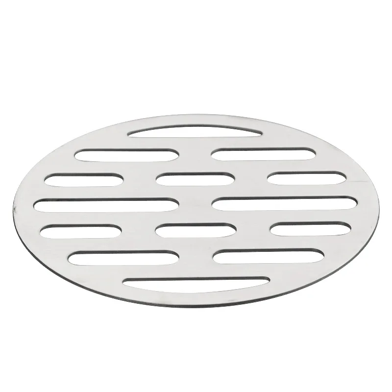 1PC 10CM/11.2CM Round Floor Drain Covers Bathroom Supplies  Tone Stainless Steel Brushed Floor Drain Covers