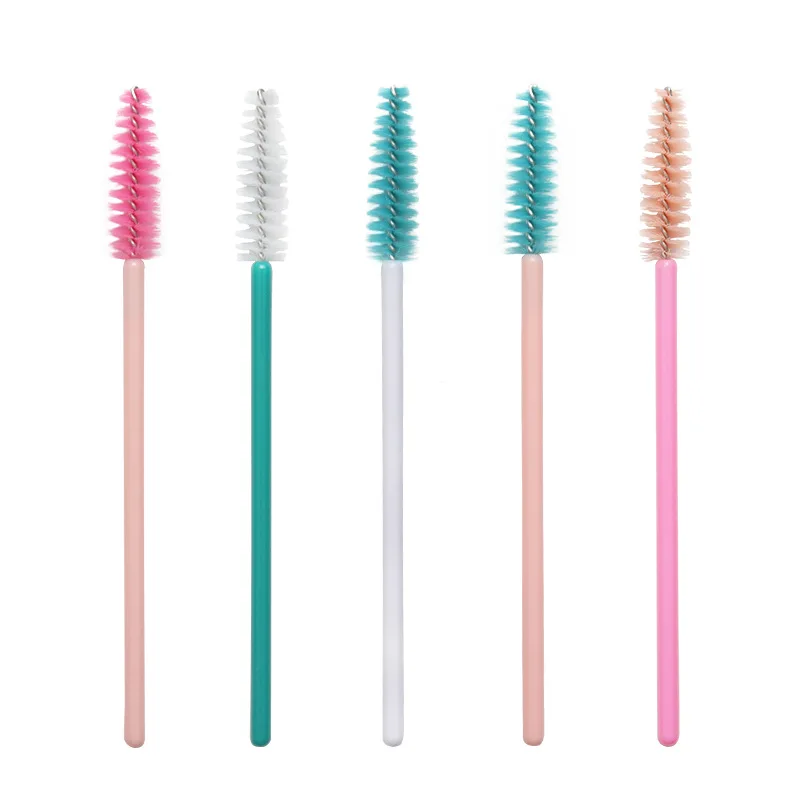 Applicateur de Mascara en Nylon jetable, brosse à cils verte pour Extension de cils, outils de maquillage, 50 pièces/lot