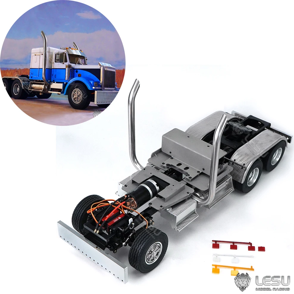 

LESU 1/14 Metal 6*6 Chassis for RC TAMIYAYA Tractor Truck DIY Model Ready To run Remote Control Boy Toy Motor Servo