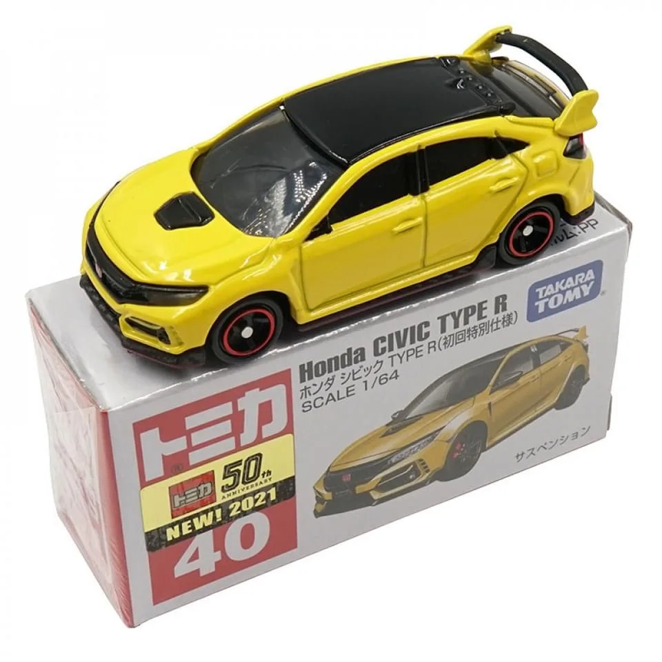 جديد 2021 TOMY TOMICA 1/64 هوندا سيفيك TYPE R #40 مجموعة معدنية يموت الصب محاكاة محدودة خمر موديل سيارة noe