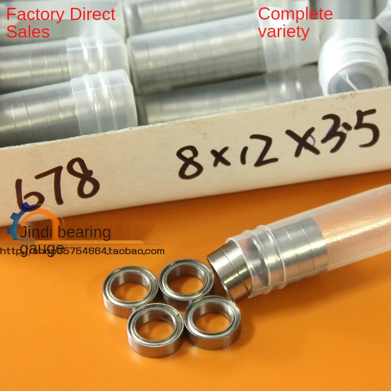 Miniature thin-walled bearing MR128 678-2Z L-1280ZZ size inner diameter 8 x 12 x 3.5mm model bearings tools