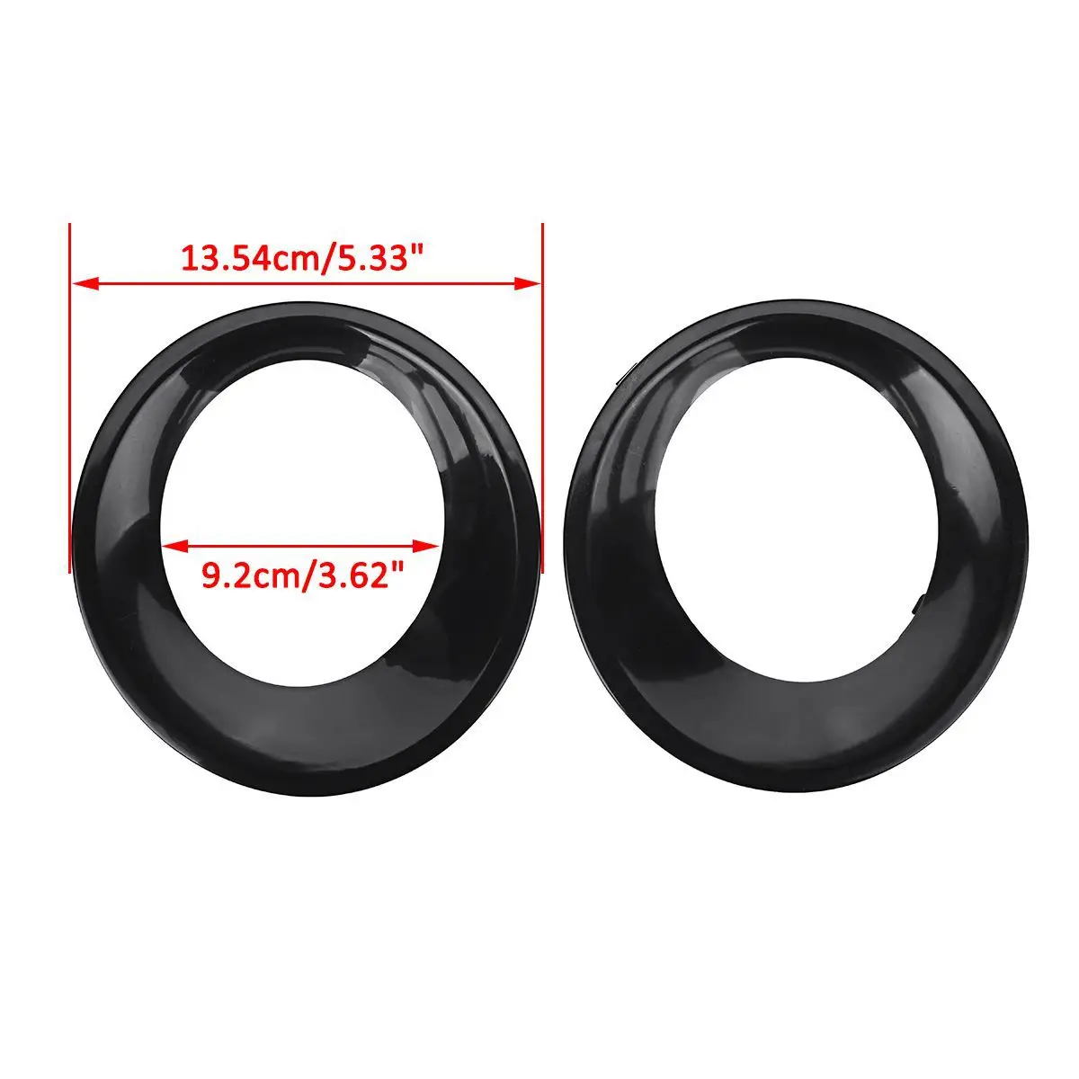 

for BMW X3 E83 LCI 2007-2010 Front Fog Light Lamp Bezels Cover Trim Grill Painted Black 1 Pair 51113423790 51113423789