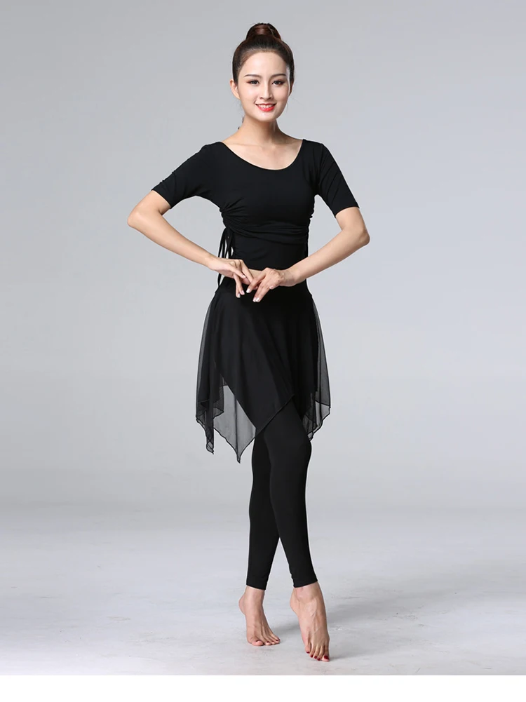 Latin Dance Pant Skirt Modal Training Pant Dress Performance Wear Irregular Latin Dance Trousers for women