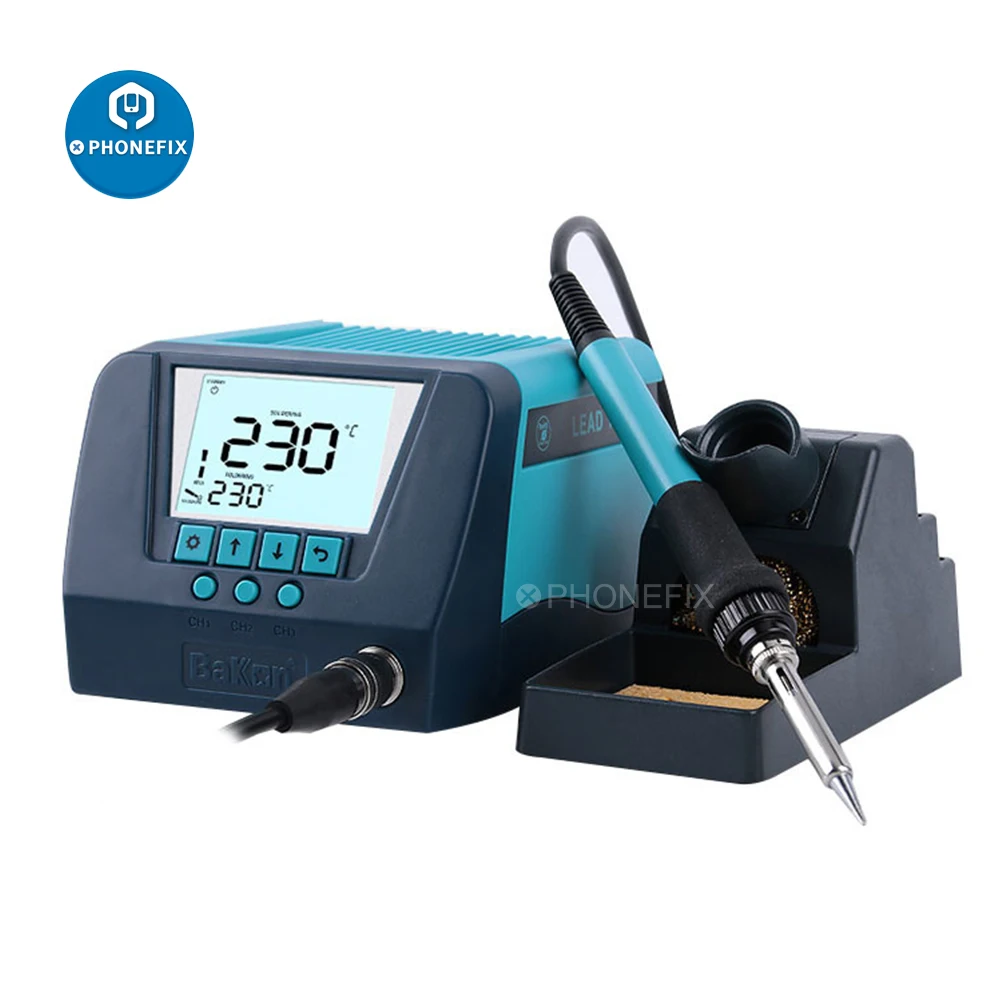 BAKON BK60 BK90 SMD Lead Free Soldering Iron Station Digital Display 60W/90W Smart Temperature Control Welding Station