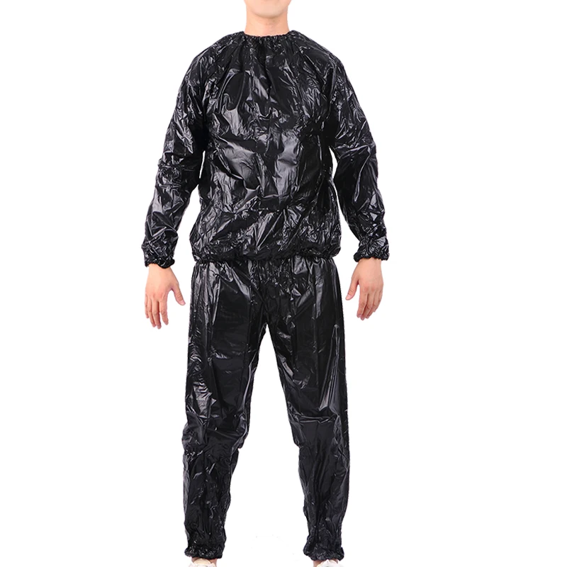 PVC Sauna Suit Sweat Suit Gym Fitness Workout Clothing Training Workout  1.5mm Super Thick