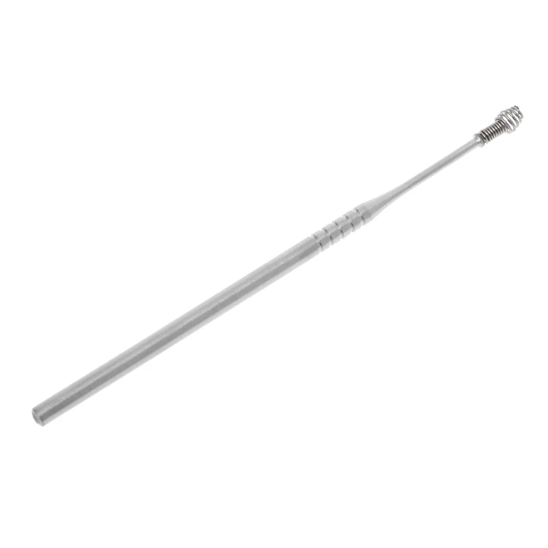 Portable Spiral Stainless Steel Earpick Curette Ear Wax Remover Spring Ear Clean