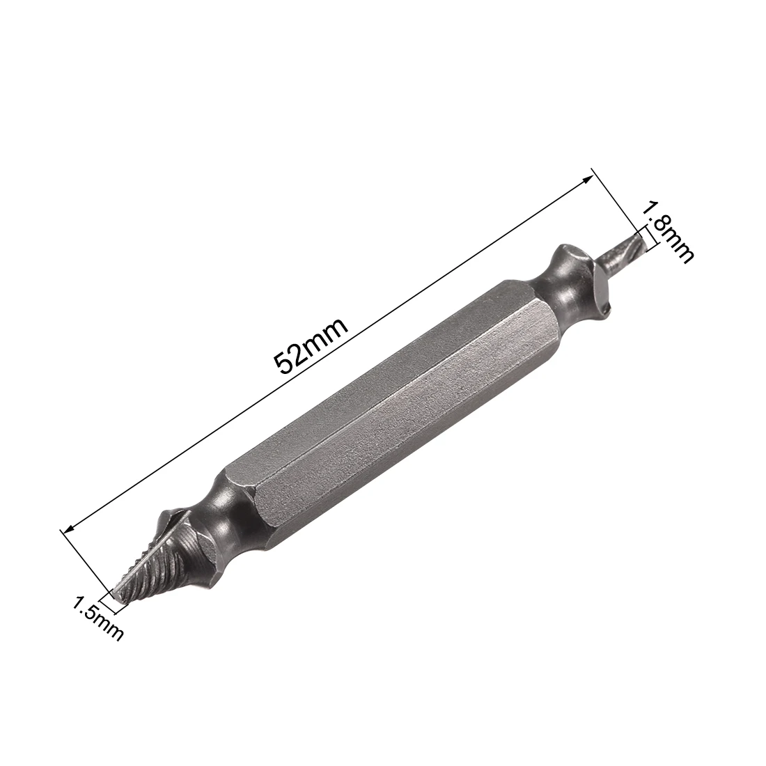 손상된 나사 추출기 드릴 비트 세트, 깨진 나사 볼트 리무버 추출기, 쉽게 제거 철거 도구, 2mm ~ 3mm HSS, 2 개