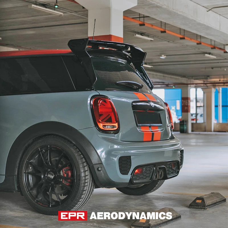 

For Mini Cooper F56 GM Style Fiber Glass Unpainted Rear Trunk Spoiler Wing Car Adjustable Blade Exterior Accessories Body Kit
